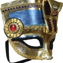 MASQUE LOUP PHARAON ÉGYPTE ANTIQUE SEQUIN ADULTE