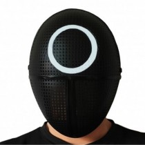 MASQUE SQUAD KILLER NOIR ROND BLANC ADULTE