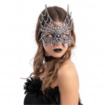 MASQUE TOILE ARAIGNÉE STRASS ADULTE