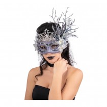 MASQUE VÉNITIEN LILAS GLITTER PLASTIQUE ADULTE