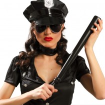 MATRAQUE PLASTIQUE POLICE 51CM NOIR