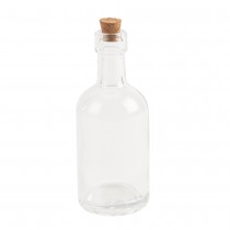 MIGNONETTE BOUTEILLE VERRE BOUCHON LIÈGE 50ML 11CM