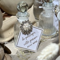 MIGNONETTE CABOCHON BOUCHON VERRE 10X4.5CM