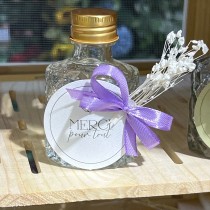 MIGNONETTE VERRE BOUCHON MÉTAL OR 50ML 5X8X4.3CM