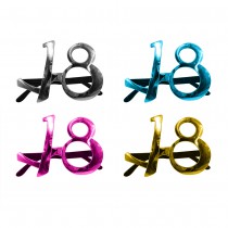 MONTURE LUNETTES ANNIVERSAIRE 18 ANS COULEUR MÉTAL