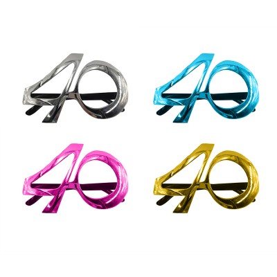 MONTURE LUNETTES ANNIVERSAIRE 40 ANS COULEUR MÉTAL