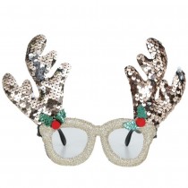MONTURE LUNETTES RENNE BOIS SEQUIN OR ROSE ADULTE