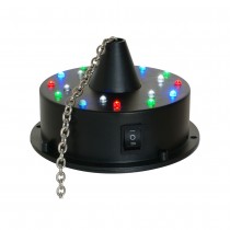 MOTEUR BOULES À FACETTES BATTERIE 18 LEDS COULEUR