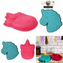 MOULE SILICONE À PÂTISSERIE TÊTE LICORNE 26CM