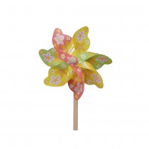 MOULIN À VENT FLEUR 40CM COLORÉ