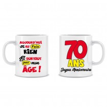 MUG ÂGE ANNIVERSAIRE 70 ANS