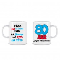 MUG ÂGE ANNIVERSAIRE 80 ANS