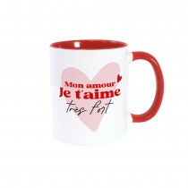 MUG CÉRAMIQUE AMOUR SAINT VALENTIN 9.5CM BLANC