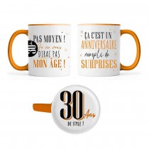 MUG CÉRAMIQUE ANNIVERSAIRE SECRET 30ANS 355ML