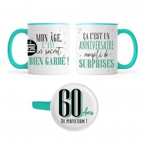 MUG CÉRAMIQUE ANNIVERSAIRE SECRET 60ANS 355ML