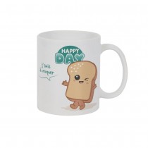 MUG CÉRAMIQUE KAWAII PAUSE GOURMANDE 30CL BLANC