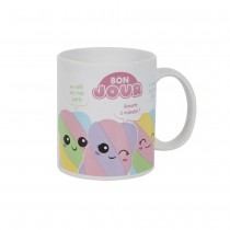 MUG CÉRAMIQUE KAWAII PAUSE GOURMANDE 30CL BLANC