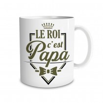 MUG CÉRAMIQUE LE ROI C\'EST PAPA