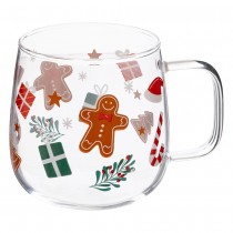MUG NOËL VERRE DÉLICES DES GNOMES 54CL