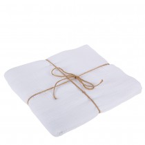 NAPPE GAZE DE COTON LAVABLE 1.3X2.4M BLANC