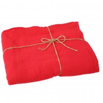 NAPPE GAZE DE COTON LAVABLE 1.3X2.4M ROUGE