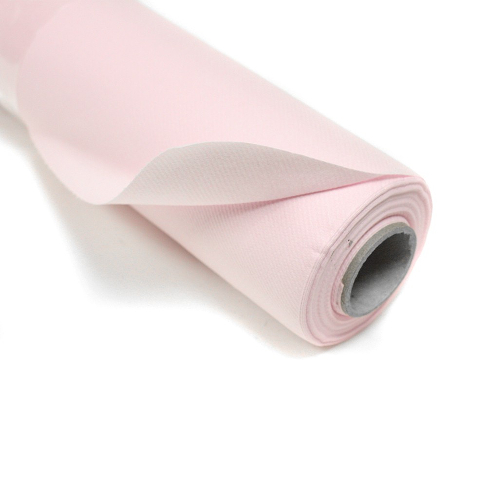 25 Serviettes Airlaid Toucher Tissu Luxe 40x40 Rose Poudré