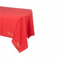 NAPPE JOYEUX NOËL TISSU 1.4X2.4M ROUGE OR