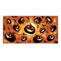 NAPPE PAPIER CITROUILLE HANTÉ 137X274CM ORANGE