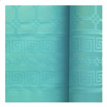 NAPPE PAPIER DAMASSÉ 6X1.18M BLEU CIEL