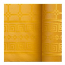 NAPPE PAPIER DAMASSÉ 6X1.18M JAUNE