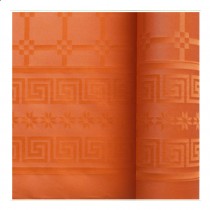 NAPPE PAPIER DAMASSÉ 6X1.18M ORANGE