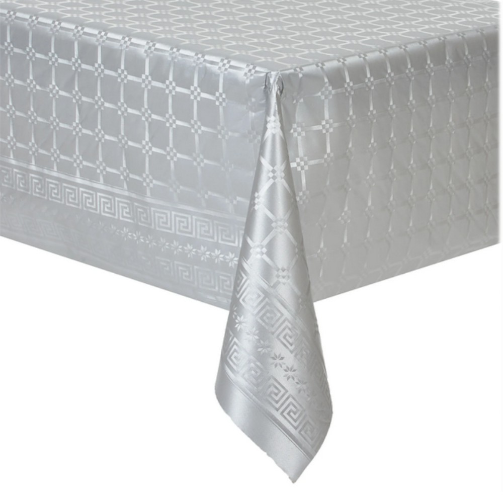 Nappe en papier damassé argent 20 m