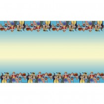 NAPPE PAPIER ONE PIECE LUFFY PIRATE 136X228CM BLEU