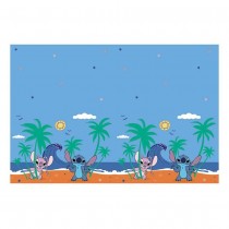 NAPPE PLASTIQUE STITCH 180X120CM BLEU