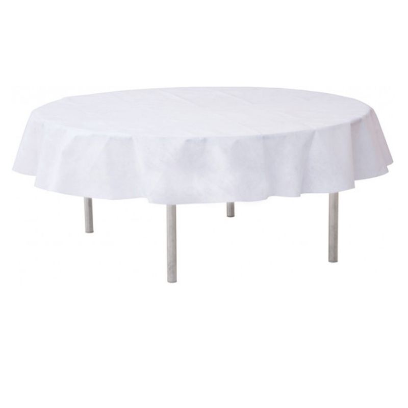 NAPPE RONDE UNIE TNT BLANCHE