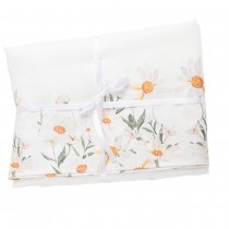 NAPPE TISSU POLYESTER MARGUERITE 145X240CM BLANC