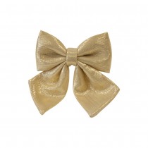 N?\'UD DÉCO TISSU STRIÉ 19X16CM OR MÉTAL