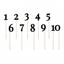 NUMÉROS DE TABLE 1 À 10 NOIR 24-26CM