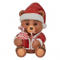 OURS BRUN DÉCO SUCRE D\'ORGE LED PILE MAGNÉSIE 89CM