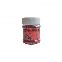 PAILLETTES NID D\'ABEILLE 100G 6MM ROUGE