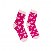 PAIRE DE CHAUSSETTES COTON ROSE CUR MAMAN FEMME