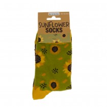 PAIRE DE CHAUSSETTES COTON VERT TOURNESOL FEMME