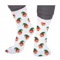 PAIRE DE CHAUSSETTES NOËL ELF LUTIN JOYEUX ADULTE