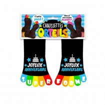 PAIRE DE CHAUSSETTES ORTEILS 1 AN DE PLUS NOIR