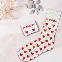PAIRE DE CHAUSSETTES PAILLETTES AMOUR FEMME