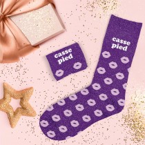 PAIRE DE CHAUSSETTES PAILLETTES CASSE-PIED FEMME