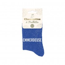 PAIRE DE CHAUSSETTES PAILLETTES EMMERDEUSE FEMME