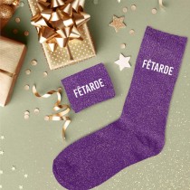 PAIRE DE CHAUSSETTES PAILLETTES FÉTARDE FEMME