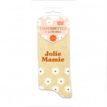 PAIRE DE CHAUSSETTES PAILLETTES JOLIE MAMIE FEMME