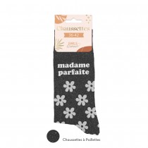 PAIRE DE CHAUSSETTES PAILLETTES MME PARFAITE FEMME